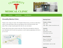 Tablet Screenshot of clonakiltymedicalclinic.ie